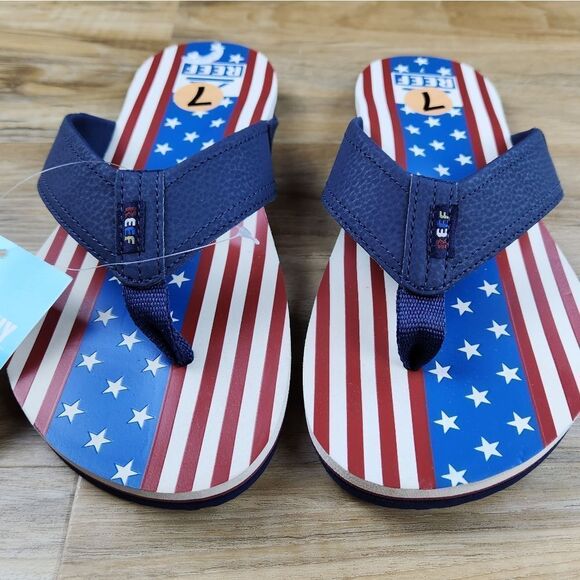 🔹️HOST PICK NWT Reef Men's Newport Print Flip Flops Size 7 - Picture 5 of 9